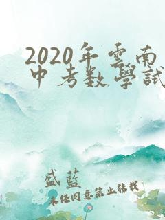 2020年云南中考数学试卷及答案