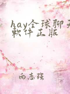 hay全球聊天软件正版