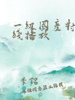 一级国产对白在线播放