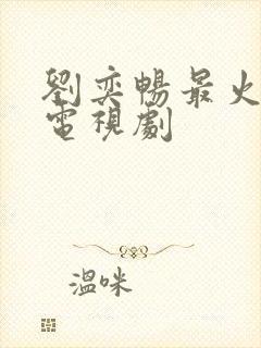 刘奕畅最火三部电视剧