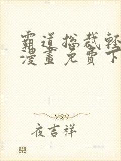 霸道总裁轻轻爱漫画免费下拉式漫画免费漫画