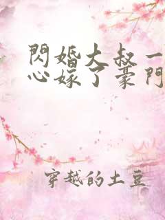 闪婚大叔一不小心嫁了豪门