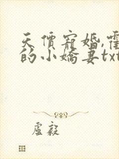 天价宠婚,霍总的小娇妻txt
