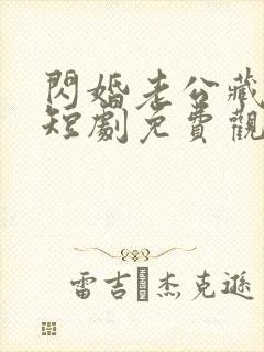 闪婚老公藏不住短剧免费观看