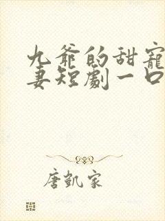 九爷的甜宠小甜妻短剧一口气看完
