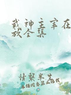 武神主宰在线播放全集