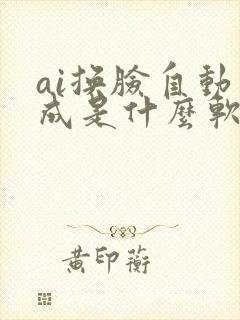 ai换脸自动生成是什么软件
