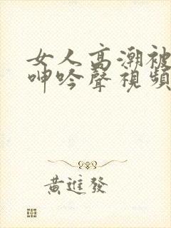 女人高潮被爽到呻吟声视频