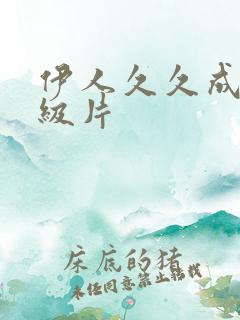 伊人久久成人一级片