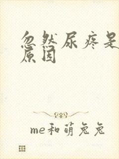忽然尿疼是什么原因