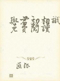 与君初相识全文免费阅读
