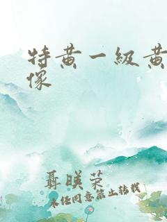 特黄一级黄色录像