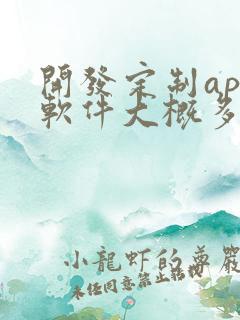 开发定制app软件大概多少钱