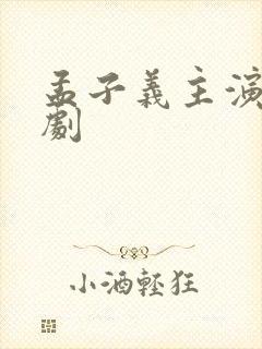 孟子义主演电视剧