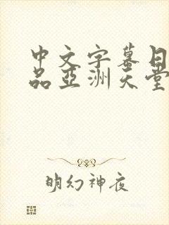 中文字幕日韩精品亚洲天堂