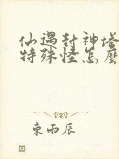 仙遇封神塔4层特殊怪怎么玩