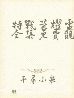 特战荣耀电视剧全集免费观看可投屏