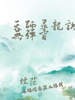 天师寻龙诀小说无弹窗