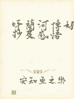 呼兰河传好句摘抄及感悟