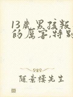 13岁男孩叛逆的厉害,特别讨厌父母