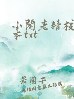 小阁老精校版全本txt