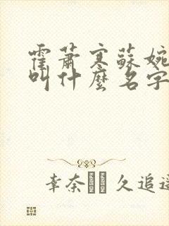 霍萧寒苏婉小说叫什么名字
