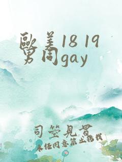 欧美18 19男同gay