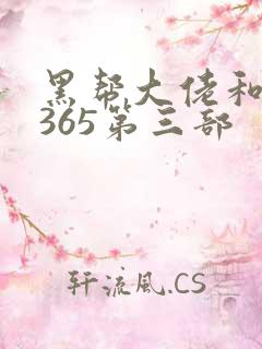 黑帮大佬和我的365第三部
