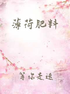 薄荷肥料