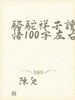 骆驼祥子读后感悟100字左右