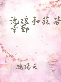 沈浪和苏若雪全章节