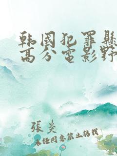 韩国犯罪悬疑的高分电影野兽