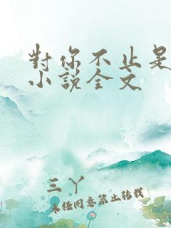 对你不止是喜欢小说全文