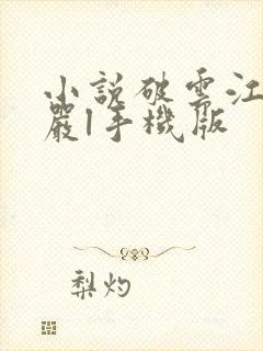 小说破云江停/严l手机版