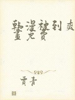 韩漫被到爽流漫画免费