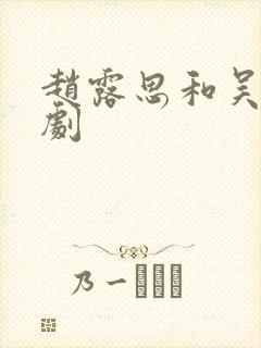 赵露思和吴磊新剧