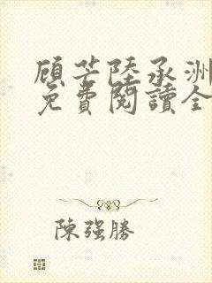 顾芒陆承洲小说免费阅读全文免费阅读