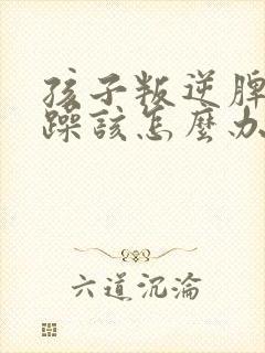 孩子叛逆脾气暴躁该怎么办