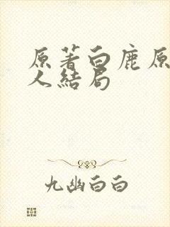 原著白鹿原所有人结局