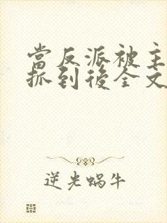 当反派被主角们抓到后全文阅读