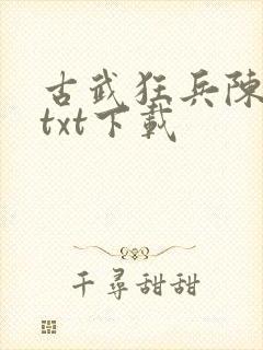 古武狂兵陈青阳txt下载