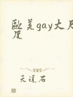 欧美gay大尺度