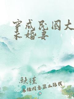 穿成民国大佬的未婚妻