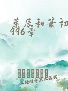 叶辰和萧初然6996章