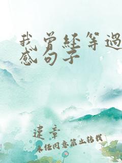 我曾经等过你伤感句子