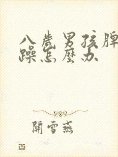 八岁男孩脾气暴躁怎么办