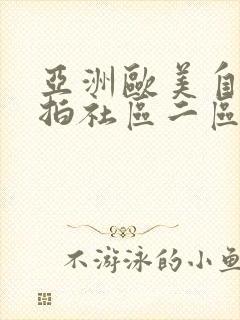 亚洲欧美自拍偷拍社区二区