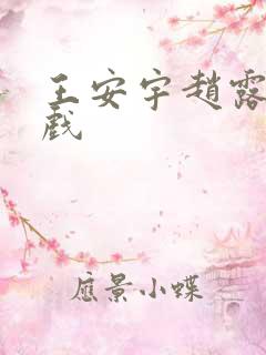 王安宇赵露思吻戏