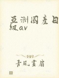 亚洲国产日韩一级av