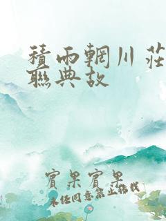 积雨辋川庄作尾联典故